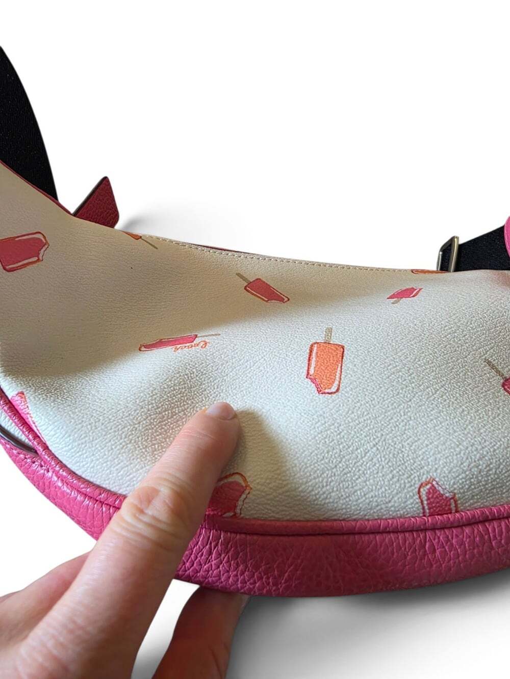 Coach C4276 Court Belt Bag Popsicle Print Pink Chalk Multi Leather Fanny Pack - Picture 16 of 16